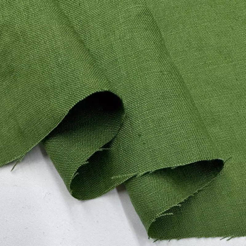 Tissu Pur Lin Lin Lavé Confortable Respirant Tissu Printemps Été DIY Robe Pantalon Large Veste Légère Vêtement