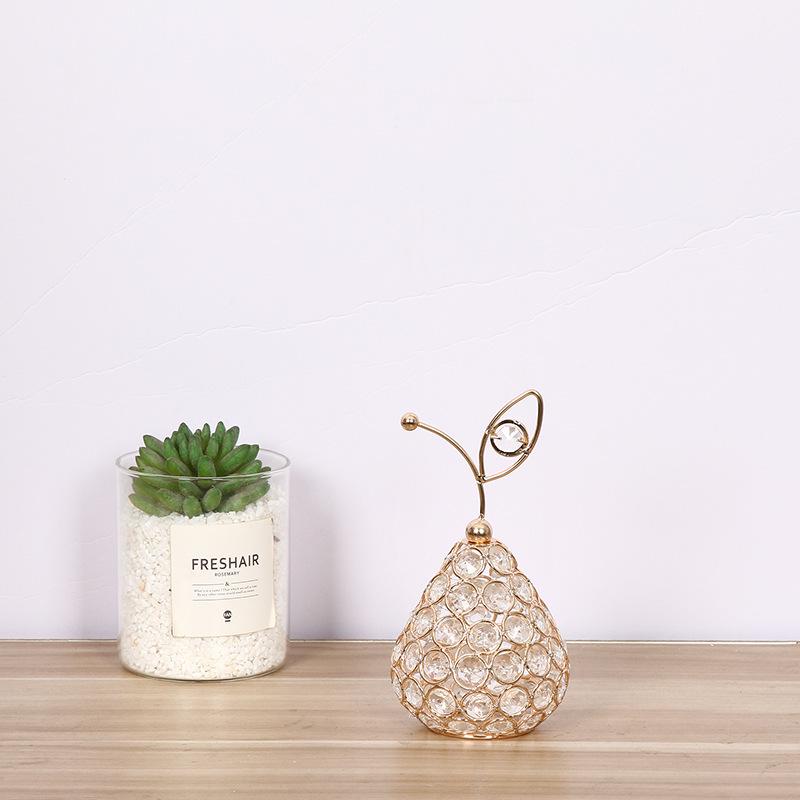 Crystal Pineapple, Apple & Pear Ornament - Classic Home Decor
