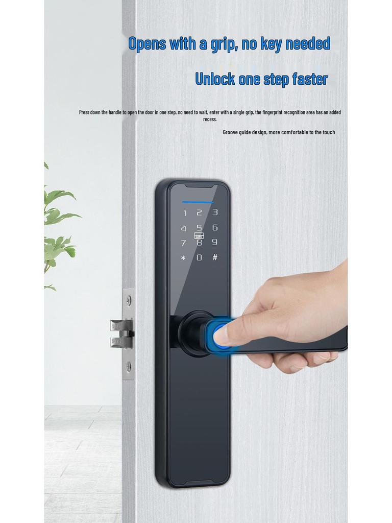 Smart Electronic Fingerprint and Password Lock for Interior Doors: Ideal for Bedrooms, Home Offices, Apartments, and More.