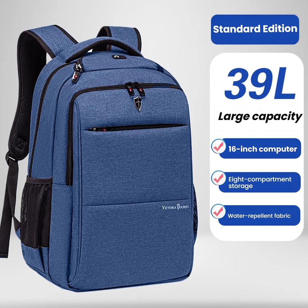 VICTORIATOURIST Men's Backpack, Laptop Bag, 16-Inch Travel Business Water-Resistant Large Capacity Backpack School Bag