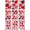 168pcs Valentines Day Window Clings Red Heart Shaped Static Wall Decals Window Stickers Double Sided Visibility Romantic Valentines Day Decorations