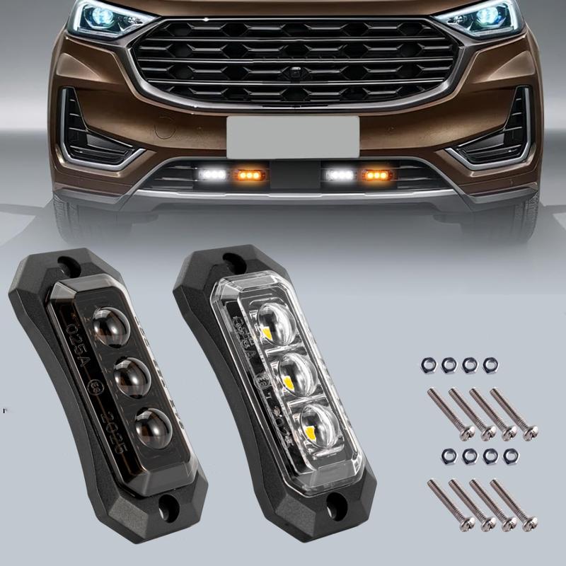 8PCS Truck Lighting LED Side Marker Boat Trailer Lights 3LED Clearance Lights Assembly LED Light Truck 24v 12v