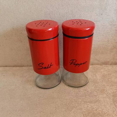 2pcs Simple Pepper Salt Glass Shaker Set Dustproof Sealed Condiments Bottle For Home Kitchen Use