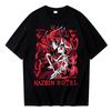 2026 Hazbin Hotel Alastor Angel Dust Print Cotton T-shirt Summer Men's and Women's Casual Fashion Short Sleeve Couple's Wear