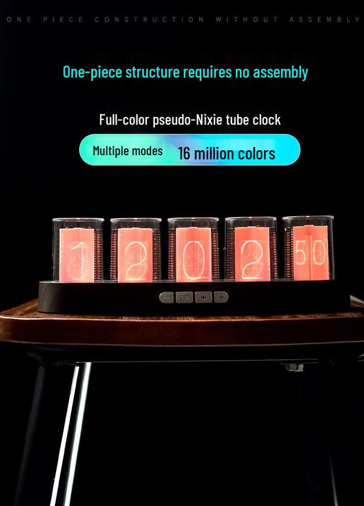 RGB Nixie Tube Clock: Creative Desktop Digital Ornament and Hot Seller