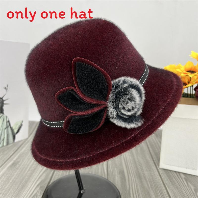 Womens Autumn Winter Wool Fedora Hat With Adjustable Fit For Casual Wear