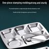 Xin Yi Chu 304 Stainless Steel 5-Compartment Dinner Plate