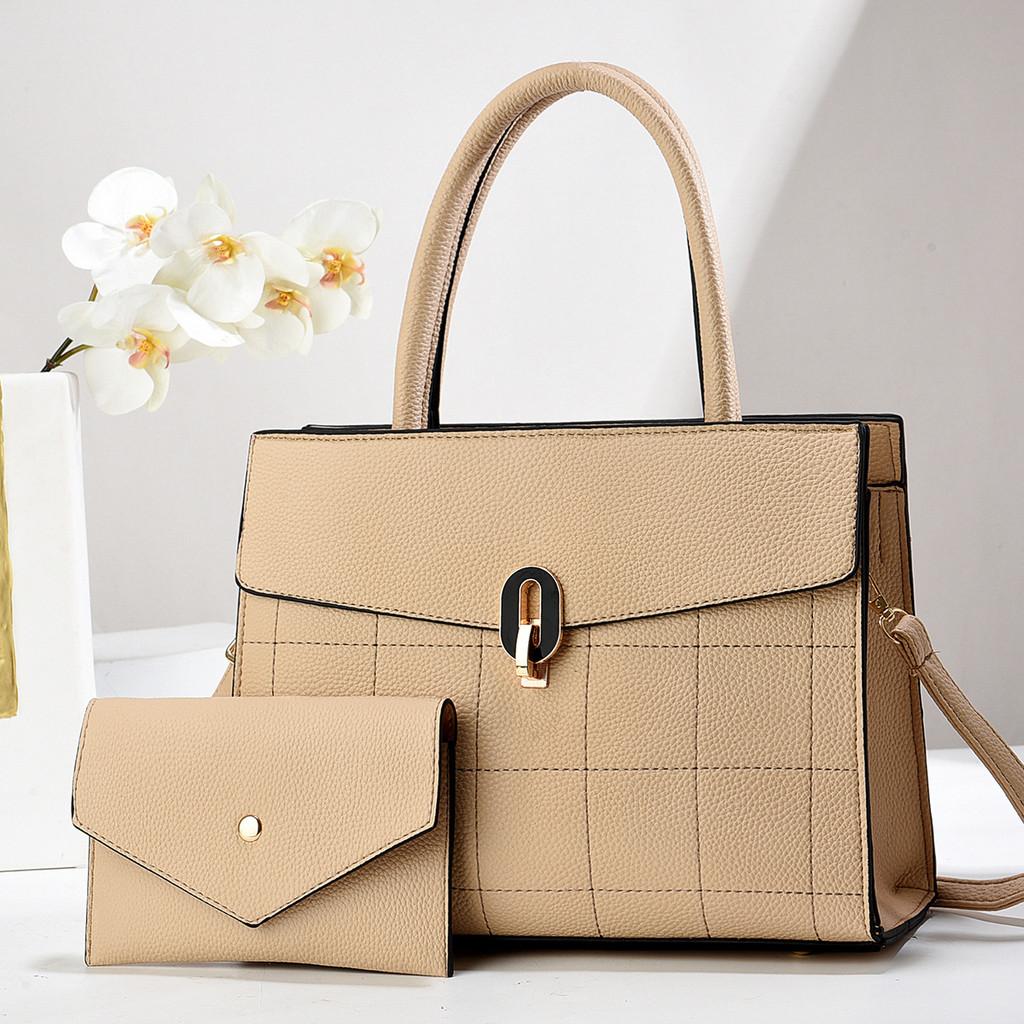 Stylish Retro Plaid Large Capacity Fashion Tote Bag For Everyday Use In Black And Macaron Colors