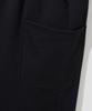 AGOD (Fleece-Lined) Side Big Pocket Wide Sweatpants [Black]