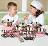Stainless Steel-effect Kitchenware Set, Toy Set, Fun and Realistic