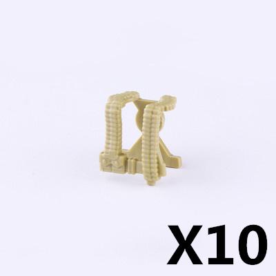 MOC Military Figures Accessories Building Blocks Helmet Night Vision Vest Knee Pads Tactical Belt Protective Mask Toys Kids J068