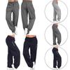 Comodi pantaloni da jogging Harlan Yoga in tinta unita casual larghi da donna