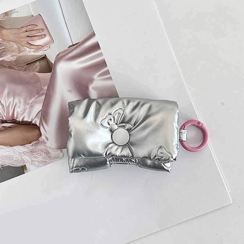 Headphone Case Bows Data Cable Storage Bag Portable Data Cable Earphone Organizer Earphone Storage Bag Earphone Bag