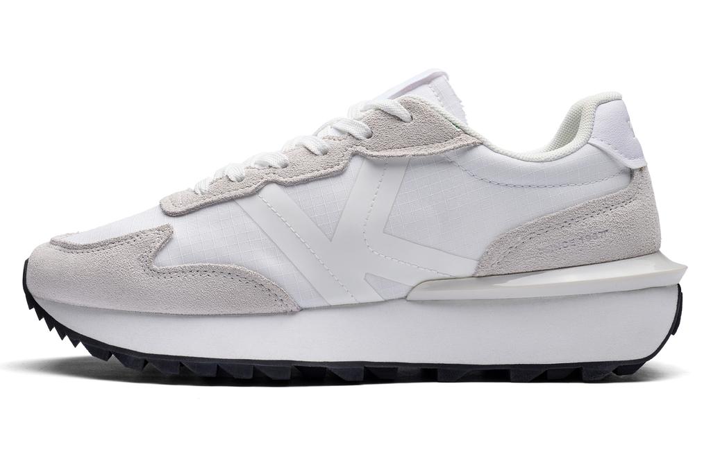 Men's Sneakers Kappa Breathable Low top Running Shoes Unisex Classic White