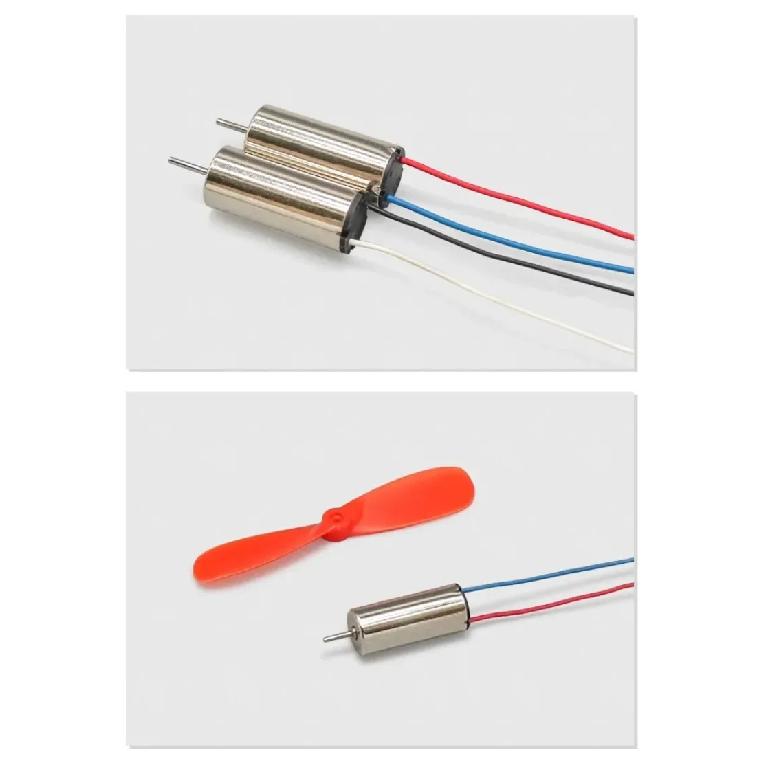 4 X DIY High-Speed Coreless Motor Set 3.7V 50000RPM with 55mm Props CW/CCW for Micro FPV Quadcopter Hollow Cup Design