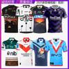 Maglia da Rugby da Uomo Stampa Mimetica Maglia Sportiva di Squadra Melbourne Storm Rabbitohs Dolphins Dragons Titans Panthers Roosters