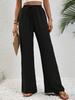 Women Pants Summer Ice Silk Wide Leg Pants High Waist Slimming Loose Straight Trousers Casual Pants