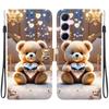 Animal Case Lion Panda Leather Phone Cover For Samsung Galaxy A25 A05 A15 4G A35 A55 5G Wallet Flip Card Magnetic Protect Cases