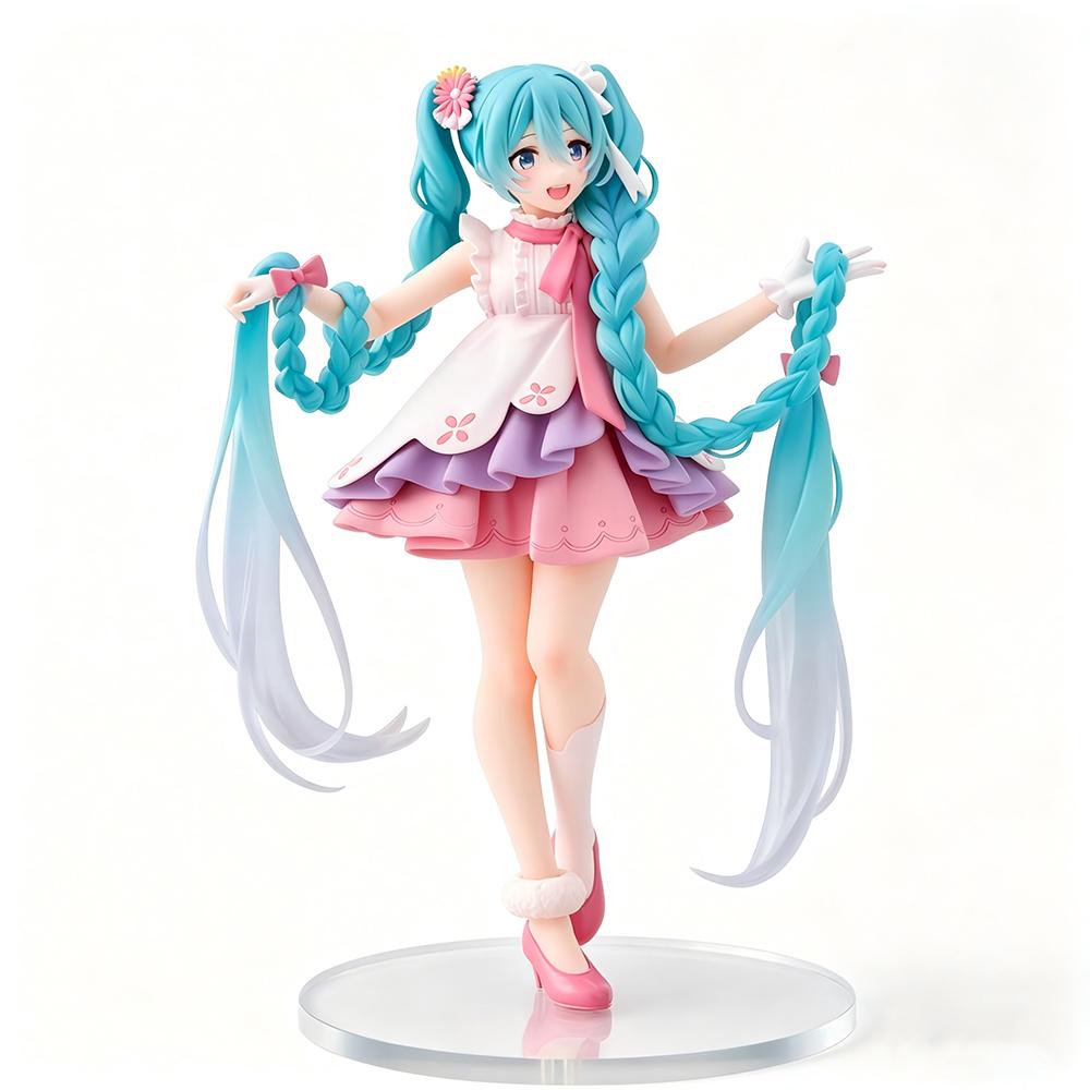 20CM Hatsune Miku Figure Rapunzel Anime Hatsune Miku Wonderland Series Model Toy Gift Collection Scene Decoration PVC 1/10