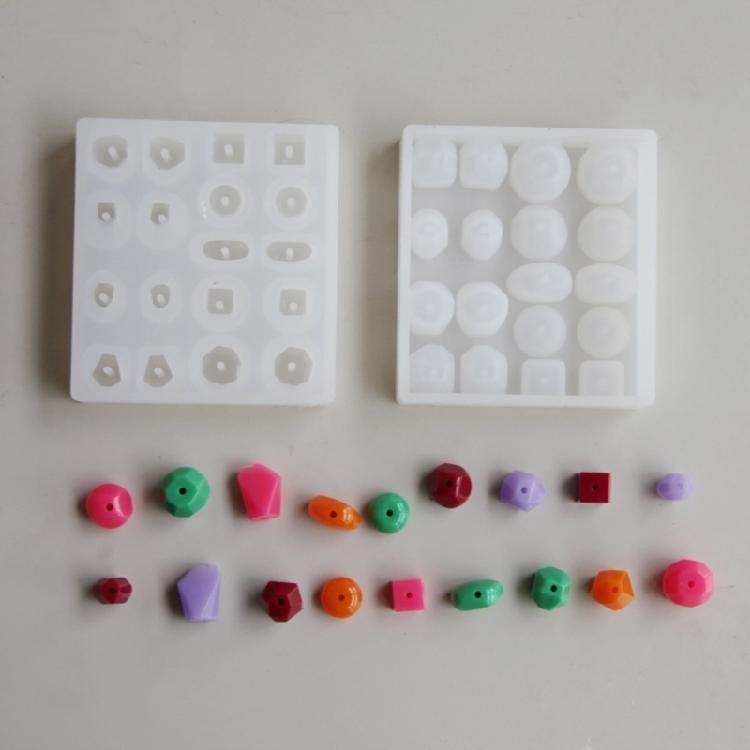 Silicone Crafting Mold Geometric Shape Handmade Beads Supplies Silicone Texture Suitable for Craft and Studio Projects