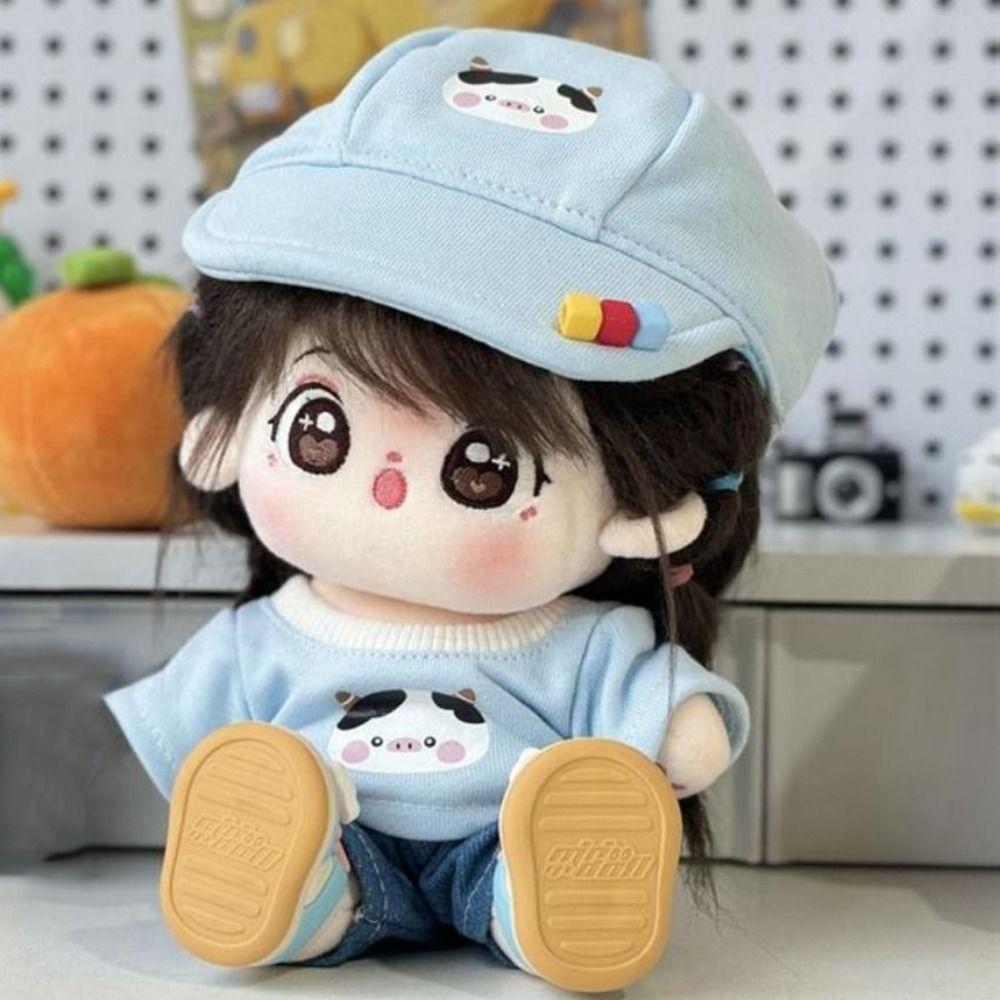 Multi Color Cotton Doll Outfit Dress Dress Up 20cm Doll Flower Dress  Cotton Doll Accessories