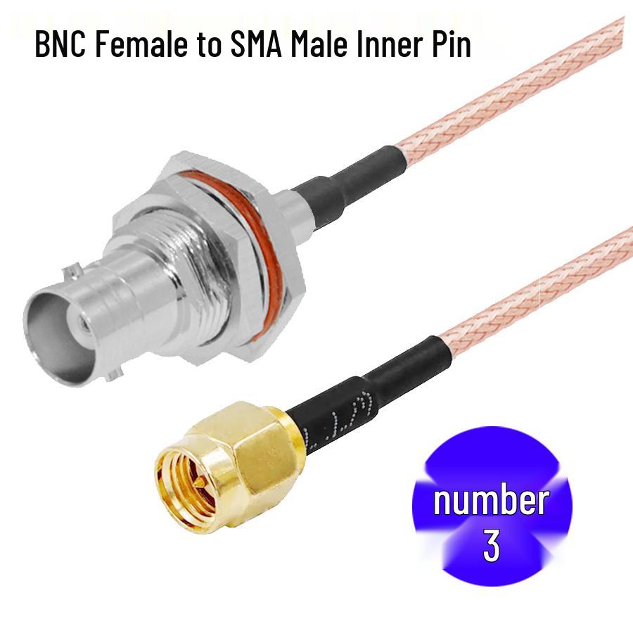 BNC Male to SMA Male RF Coaxial Adapter Antenna Extension Cable