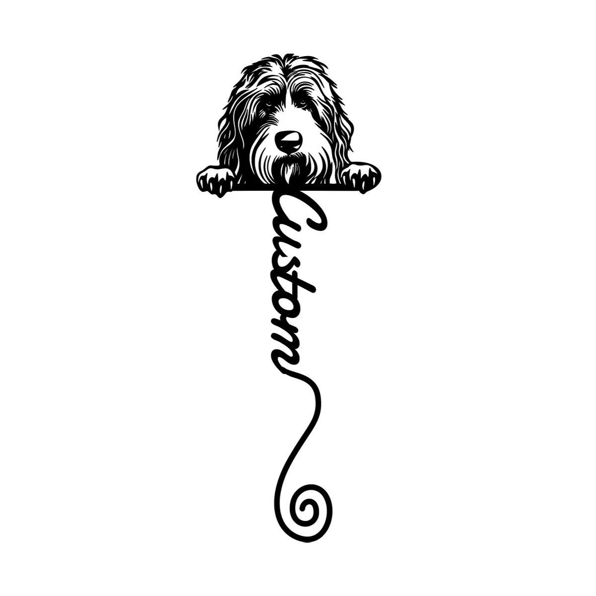

Vintage Metal Bookmark for Book Lovers, Unique Gift for Teachers and Dog Owners