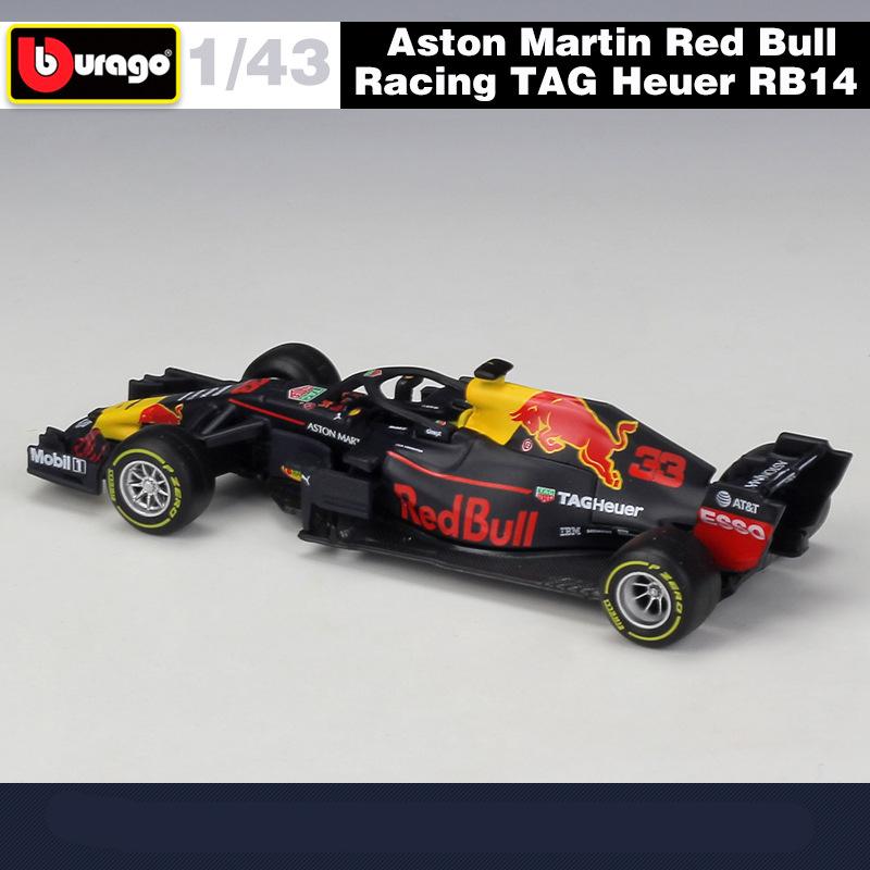 Bburago 1:43 F1 Team Red Bull Racing RB21 RB20 Mclaren MCL60 MCL38 W16E Formula One Simulation Alloy SuperCar Race Car Model Toy
