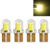 4Pcs 12V Car T10 W5W LED COB Silicone Bright Turn Signal Side Light