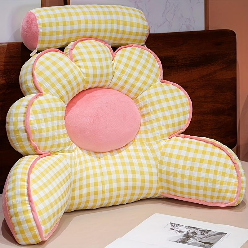 1Pc Sunflower Reading Cushion Bedside Lumbar Pillow Sofa Cushion Office Cushion 21.65*25.59【21.65*25.59 жёлтый