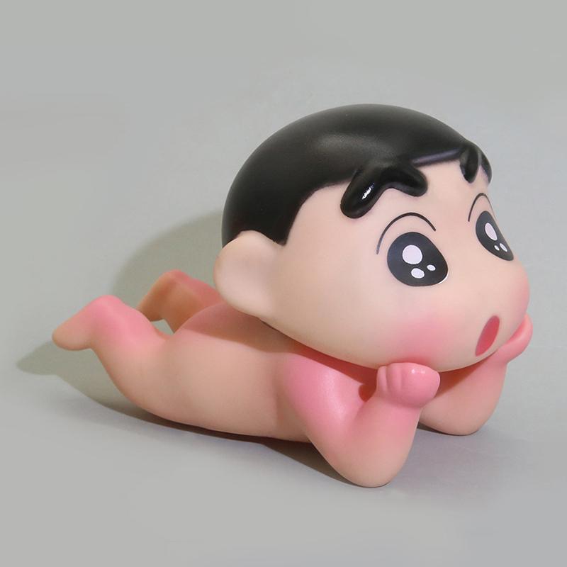 1Pc Mobile Phone Support Crayon Shin-Chan Desktop Phone Holder Stand Cute Cartoon Tablet Ornament Home Decoration Toys