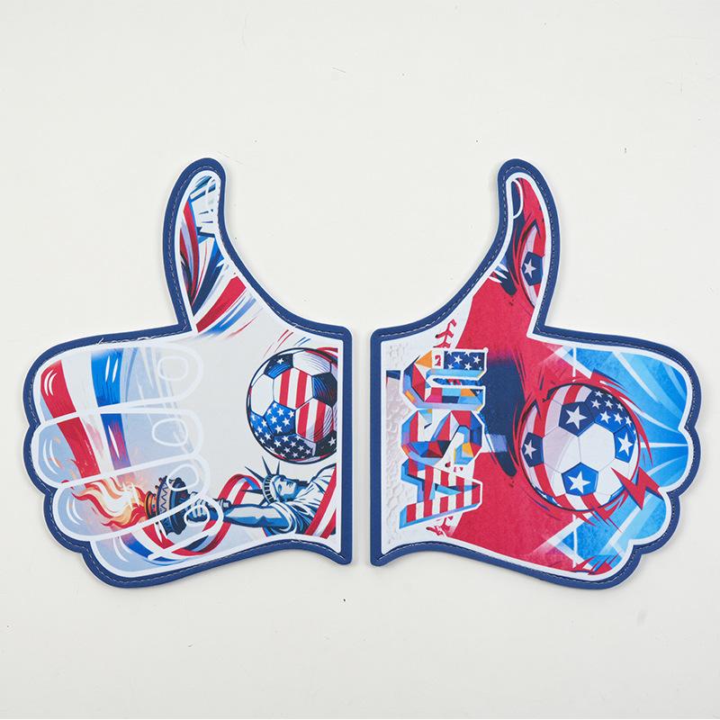 USA Canada Mexico Football Match Cheering Gloves EVA Atmosphere Foam Thumb Fan Cheering Palm Party Cheering Decoration Props