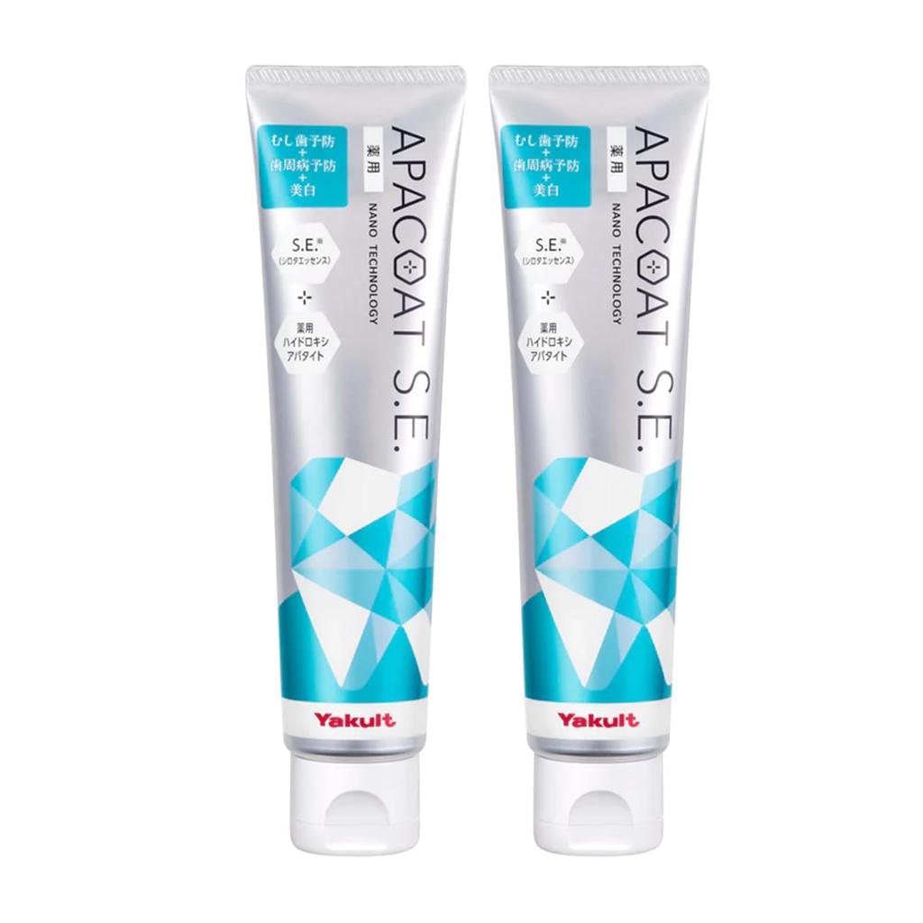 Yakult Toothpaste APACOAT SE 120g Set of 2 Medicinal Periodontal Disease Whitening Toothpaste Cavities Bad Breath Prevention APACOAT
