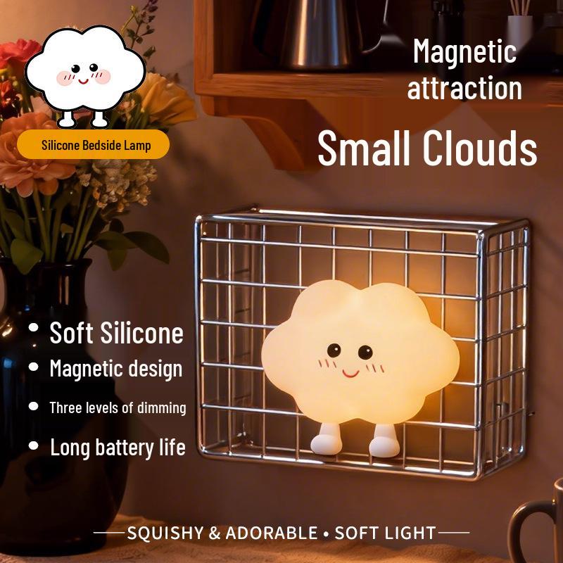 Magnetic Silicone Tap-Induction Night Light - Creative High-End Atmosphere Lamp & Mini Refrigerator Sticker