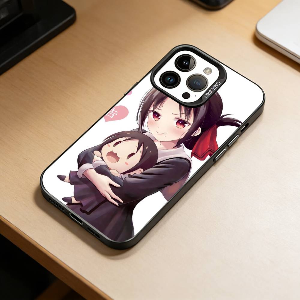 Liebe Kaguya-sama Handyhülle Für iPhone 17,16,15,14,13,12,11 Plus,Pro Max,XS,Bunte Silber Schwarz Hülle