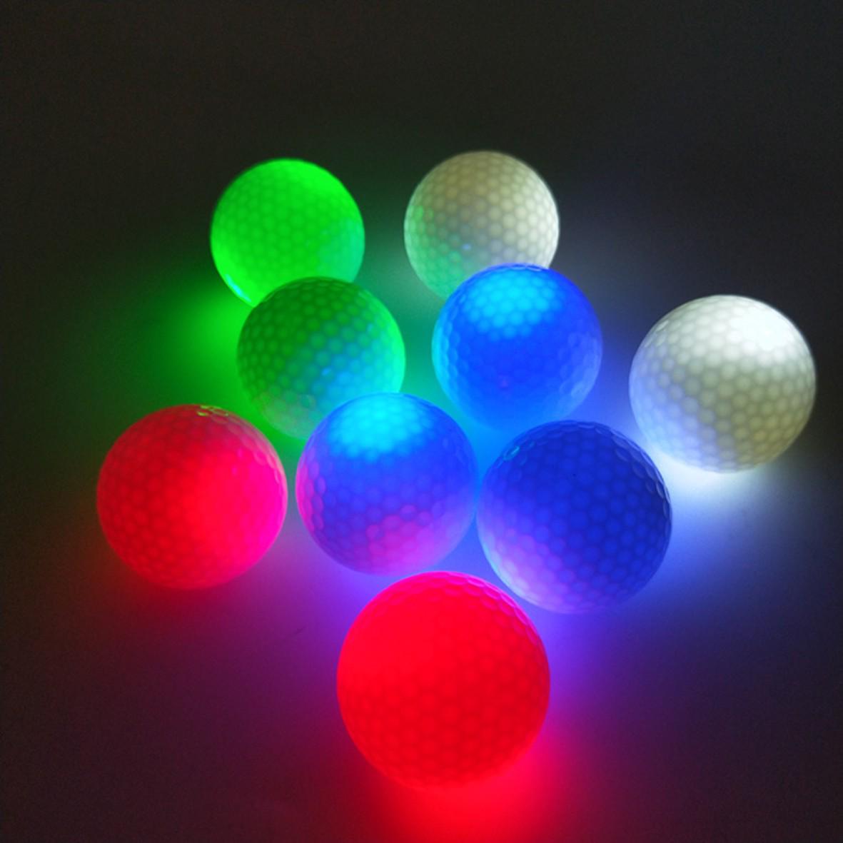

New Golf Competition Ball: LED Luminous Seven-Color Night Flashing Ball