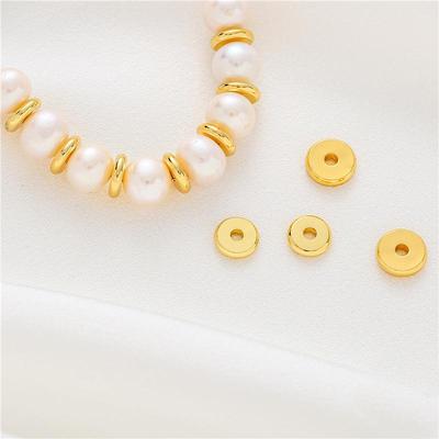 14K Goldplattierter Perlenabstandshalter: Farberhaltendes Schmuckzubehör für DIY-Armbänder und Halsketten