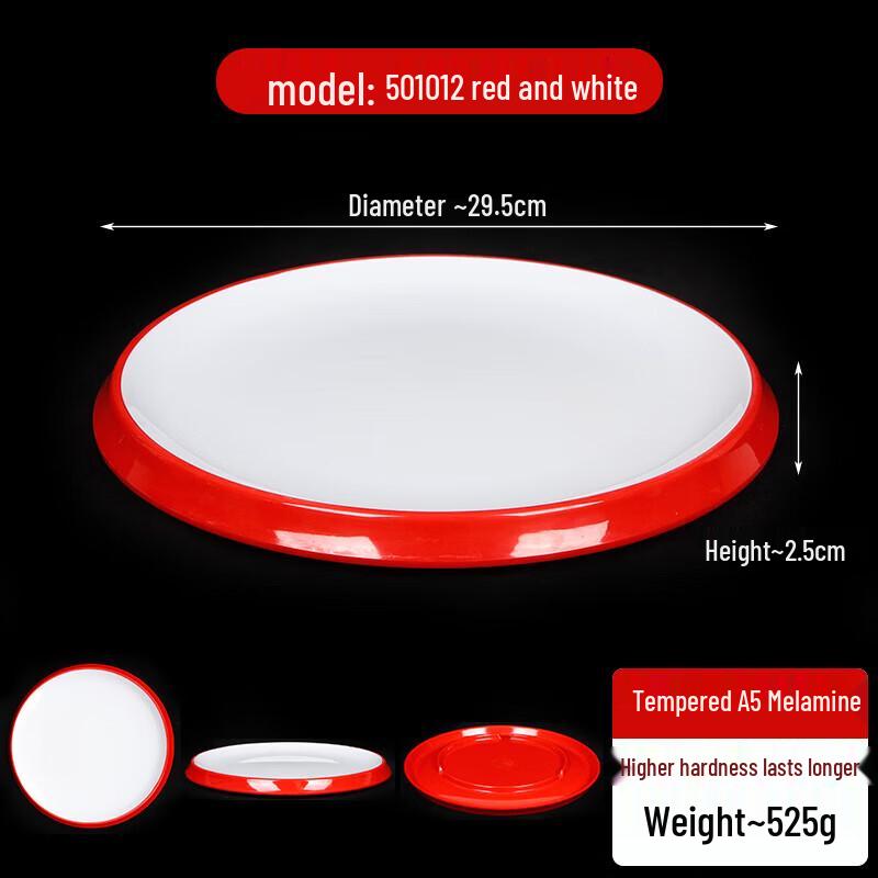 

Nordic Two-Tone Melamine Round Plate