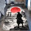 Samurai, Red Sun, Ocean View Print Carpet Rug for Living Room Bedroom Sofa Doormat Home Decor Non-slip Floor Mat