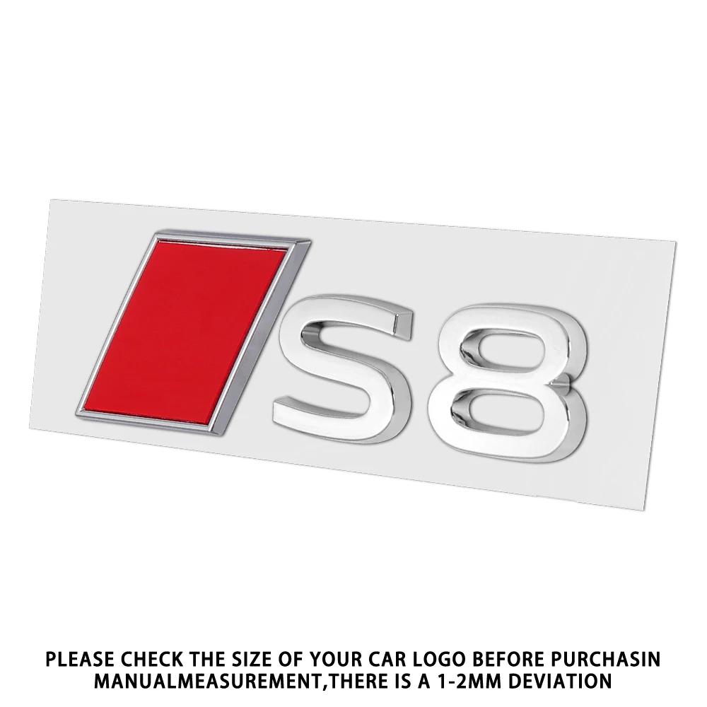 S3 S4 S5 S6 S7 S8 Logo Original Plastic Sticker Car Trunk Decoration Decal Accessories For  qwer114 A4 B8 A3 8P A6 C7 8V B6 B7 B9 Q5