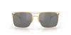 Oakley OO6048 Holbrook Ti Satin Gold Black Polar 57mm Sunglasses, Frame/Prizm Lens,