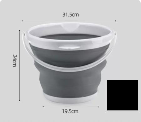 Foldable Bucket Portable Outdoor Travel Household Small Bucket Fishing Bucket Plastic Foot Wash Car Wash