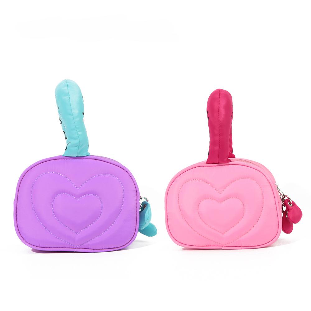 2024 New Creative Travel Toiletry Bag Portable Storage Bag with Contrasting Letters Large Capacity Love Niche Cosmetic Bag