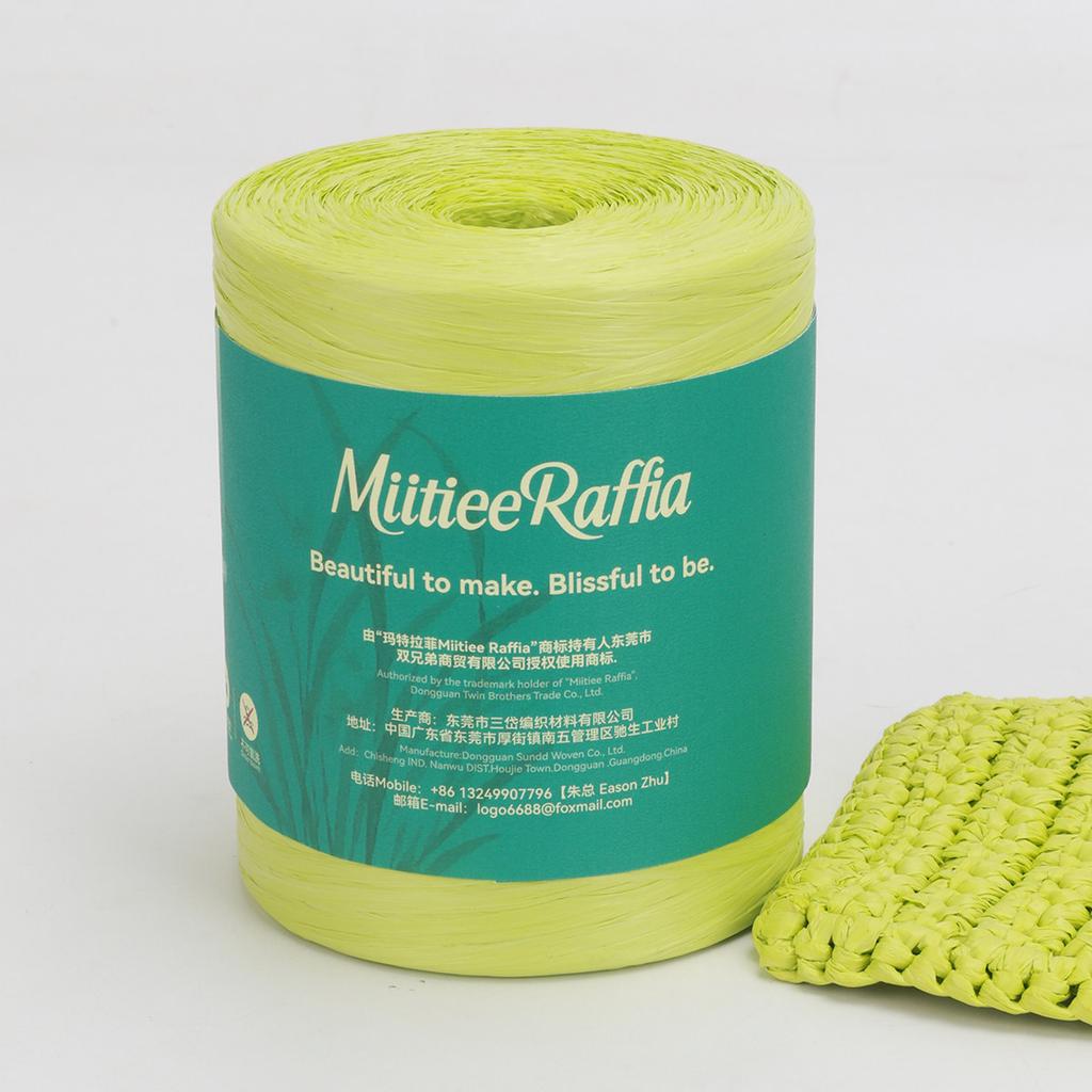 MT001-MT087 Natural Raffia Yarn For Wrapping Knit Wire Natural Color Matte Texture Raffia Paper Ribbons For Hat DIY Decoration