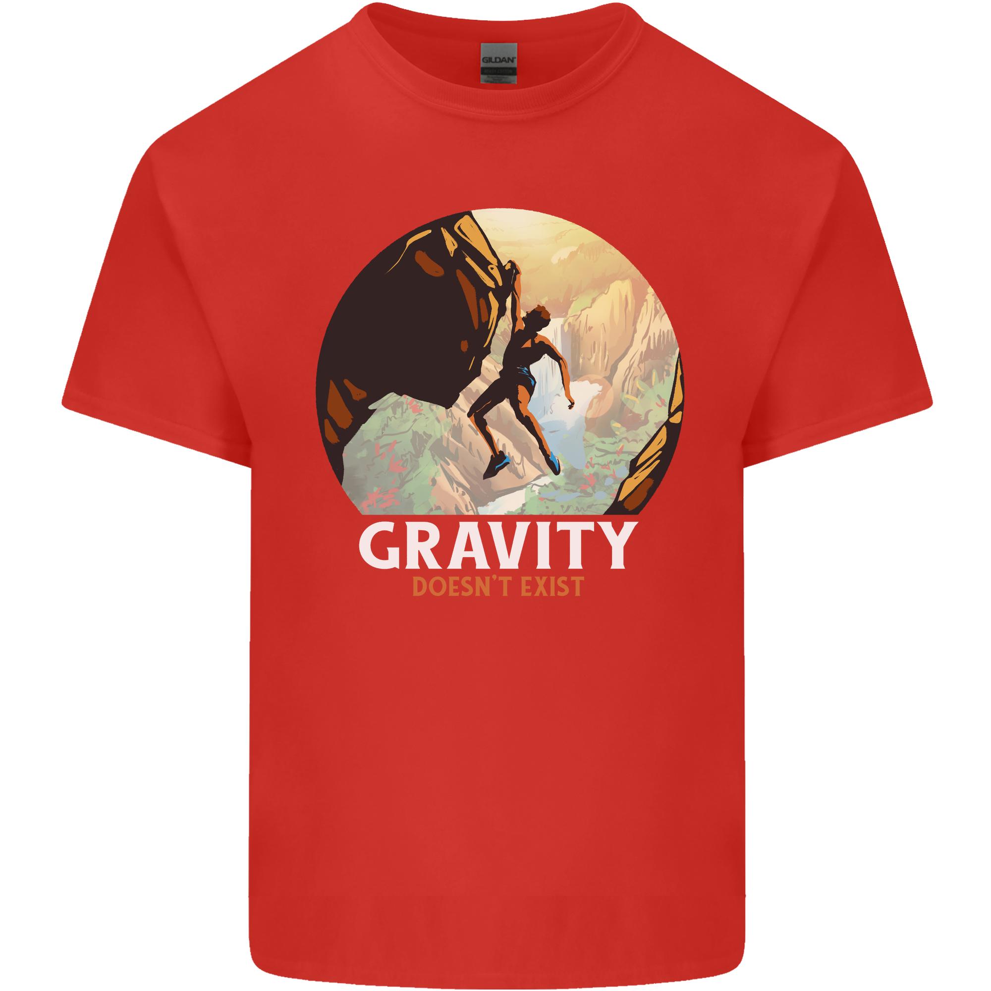 Rock Climbing Gravity Doesnt Exist Funny Climber Unisexs Light Cotton TShirt S
