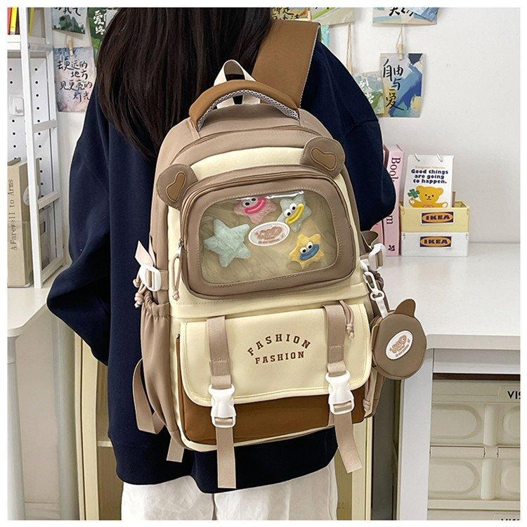 Schoolbag schoolbag female ins Mori primary school students cute pain bag junior high school students travel large capacity high value backpack