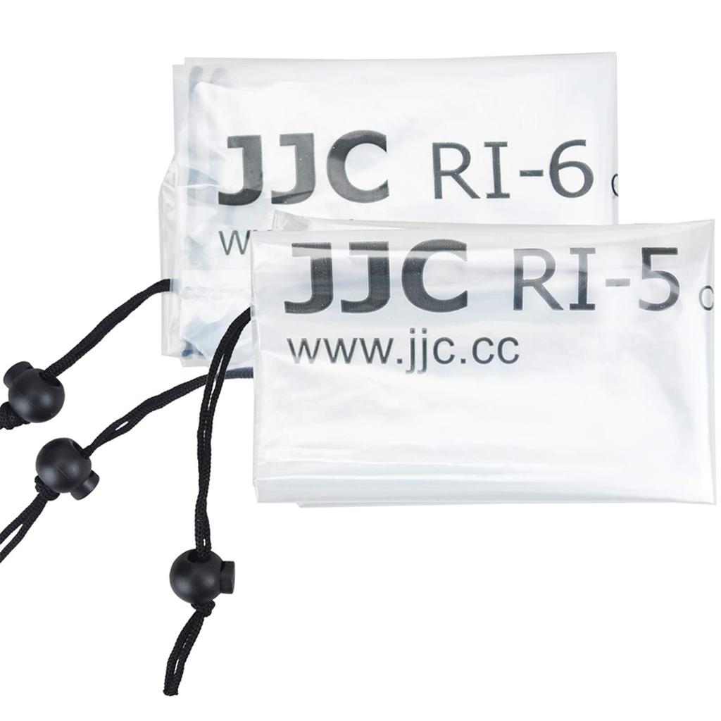 JJC Camera Rain Cover for Flash and Tripod Compatible with Sony Canon EOS Kiss M2 Nikon and Lens x Tripod 1+1 Set, Transparent, Use, A6600, A6500,
