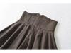 2025 European & American Style High-Waist A-Line Pleated Puffy Skirt for Women