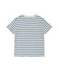 WACKY WILLY [26Ss] Women'S Striped Short Sleeve T-Shirt Sky Blue