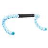 Supacaz Cycling Handlebar Tape - Super Sticky Kush - Splat - Limited - White with Neon Blue + Neon Blue Star Plugz